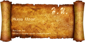 Huss Uzor névjegykártya